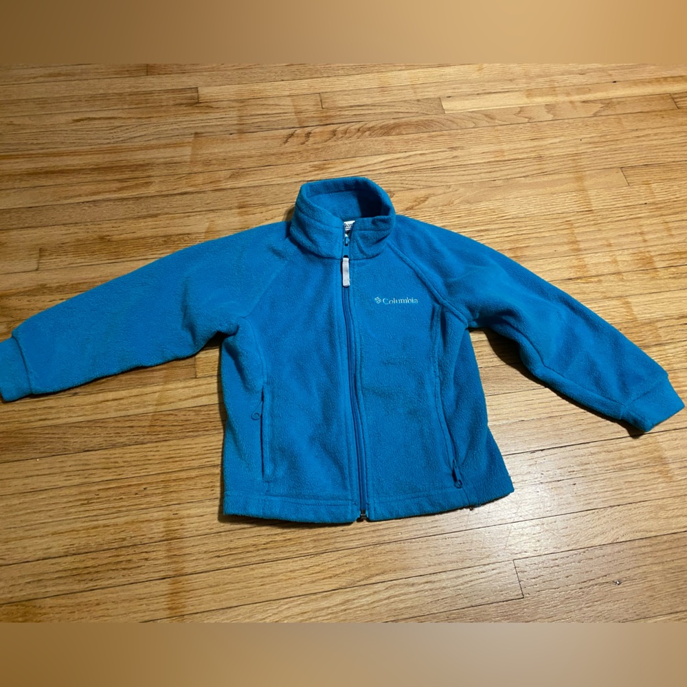Kids Columbia Fleece Jacket boy girl size 4/5 EUC